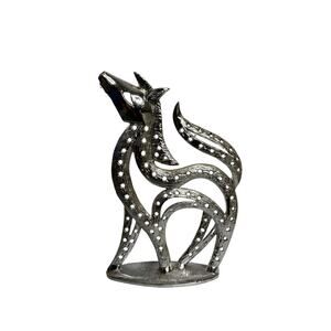 Vintage Metal Silver Toned Horse Earring Holder Girls Jewelry Whimsical